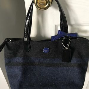 Coach flannel bag